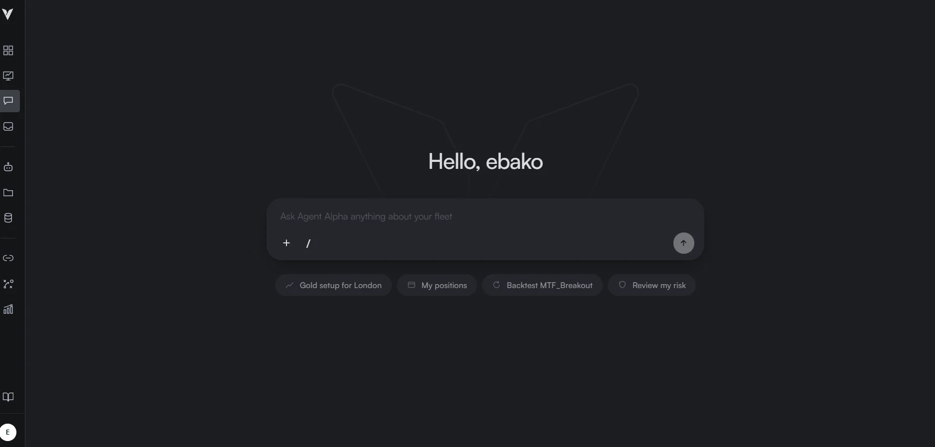 Agentic AI — the Agent Alpha conversational surface